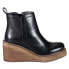 Фото #1 товара Diba True Comet Ride Round Toe Wedge Booties Womens Black Casual Boots 37115-001