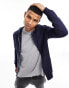 Фото #1 товара ASOS DESIGN zip through hoodie in navy