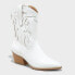 Фото #1 товара Women's Daytona Western Boots with Memory Foam Insole - Wild Fable White 7.5