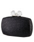 Фото #8 товара Women's Glitter Minaudiere With Crystal Bow Clasp