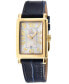 ფოტო #1 პროდუქტის Women's Avenue of Americas Mini Swiss Quartz Blue Italian Leather Strap Watch 25mm x 32mm