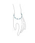 ფოტო #2 პროდუქტის Nautical Seahorse Blue Created Opal Charm Link Bracelet For Women .925 Sterling Silver