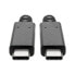 Фото #3 товара Tripp U420-003-G2-5A USB-C Cable (M/M) - USB 3.2 - Gen 2 (10 Gbps) - 5A (100W) Rating - Thunderbolt 3 Compatible - 3 ft. (0.91 m) - 0.914 m - USB C - USB C - USB 3.2 Gen 2 (3.1 Gen 2) - Male/Male - Black