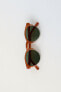 Фото #4 товара Солнцезащитные очки в круглой каучуковой оправе ZARA