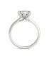 ფოტო #5 პროდუქტის Moissanite Round Solitaire Ring (1-9/10 Carat Total Weight Diamond Equivalent) in 14K White Gold