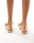 ASOS DESIGN Jem bow espadrille mule sandals in natural