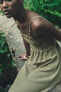 Фото #2 товара Платье миди со сборками ZARA