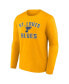 Фото #3 товара Men's Gold St. Louis Blues Team Victory Arch Long Sleeve T-shirt