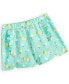 ფოტო #1 პროდუქტის Baby Girls French-Terry Floral-Print Shorts, Created for Macy's