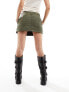 Aape by A Bathing Ape quilted mini skirt in khaki