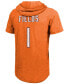 Фото #4 товара Men's Justin Fields Orange Chicago Bears Player Name Number Tri-Blend Short Sleeve Hoodie T-shirt