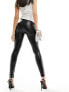 ONLY faux leather leggings in black