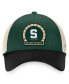 ფოტო #4 პროდუქტის Men's Green Michigan State Spartans Refined Trucker Adjustable Hat