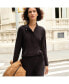 ფოტო #2 პროდუქტის Women's Long Sleeve Performance Zip Front Popover Shirt