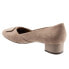 Фото #5 товара Trotters Delse T1852-135 Womens Brown Wide Suede Slip On Pumps Heels Shoes 11