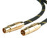 ROLINE GOLD Antenna Cable - Male - Female 10.0m - 10 m - IEC - IEC - Black - Gold Черный, золотой - фото #3