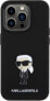 Karl Lagerfeld Karl Lagerfeld KLHCP15XSMHKNPK iPhone 15 Pro Max 6.7" czarny/black Silicone Ikonik Metal Pin