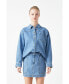 Фото #3 товара Women's Oversized Denim Shirt