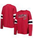 ფოტო #1 პროდუქტის Women's Cardinal Arizona Cardinals Justine Long Sleeve Tunic T-shirt