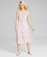 ფოტო #1 პროდუქტის Women's Tiered-Ruffle Sleeveless Midi Dress, Created for Macy's