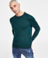 Фото #1 товара Men's Regular-Fit Textured Crewneck Sweater, Created for Macy's