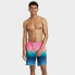 Фото #2 товара Men's 7" 4-Way Stretch Elevated Elastic Waist Trunk Swimsuit - Goodfellow & Co