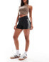 Фото #4 товара adidas Originals Adicolour 3 stripe booty shorts in black