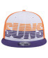 Men's White/Purple Phoenix Suns Throwback Gradient Tech Font 9fifty Snapback Hat White Purp - фото #2