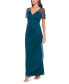 Beaded-Sleeve Gown Neo Emerald, 8 - фото #3