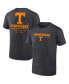 Фото #1 товара Men's Heathered Charcoal Tennessee Volunteers Game Day 2-Hit T-shirt