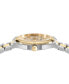 ფოტო #2 პროდუქტის Salvatore Men's Swiss Vega Upper East Two-Tone Stainless Steel Bracelet Watch 40mm