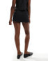 Bershka tailored skort in black