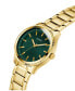 Men's Analog Gold-Tone Stainless Steel Watch 44mm