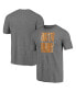 Фото #2 товара Men's Heathered Gray Texas Longhorns Hometown Collection Groovy Tri-Blend T-shirt