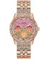 ფოტო #1 პროდუქტის Women's Glitz Rose Gold-Tone Stainless Steel Bracelet Watch 40mm