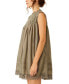 Фото #3 товара Women's Shea Smocked-Yoke Lace-Hem Dress