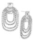 Фото #2 товара Crystal Multi-Row Drop Earrings, Created for Macy's