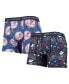 Фото #1 товара Men's Navy, Blue New York Yankees Super Fit 2-Pack Boxer Briefs Set