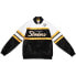 Фото #2 товара Mitchell & Ness Special Script Heavyweight Satin Football Jacket Mens Black Casu