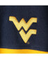 ფოტო #4 პროდუქტის Men's Navy, Gold-Tone West Virginia Mountaineers Flanker Iii Fleece Team Full-Zip Jacket