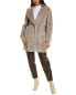 Фото #3 товара Cinzia Rocca Icons Short Wool-Blend Coat Women's