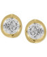 ფოტო #5 პროდუქტის Diamond Tension Mount Stud Earrings (1-1/2 ct. t.w.) in 14k White or Yellow Gold