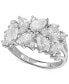 Cubic Zirconia Cluster Ring in Sterling Silver