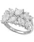 ფოტო #1 პროდუქტის Cubic Zirconia Cluster Ring in Sterling Silver