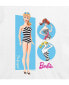 ფოტო #2 პროდუქტის Hybrid Apparel Trendy Juniors Barbie Classic Cropped Tee