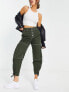 River Island utility cargo trouser in khaki