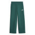 Puma Ess+ Straight Leg Small Logo Pants Womens Green Casual Athletic Bottoms 676