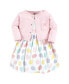 Фото #1 товара Baby Girls Cotton Dress and Cardigan Set, Easter Eggs