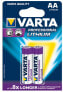 Одноразовая батарейка VARTA 06106301402 AA 1.5 V - 2 шт. Purple, Silver - фото #1