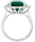ფოტო #4 პროდუქტის EFFY® Emerald (5-1/2 ct. t.w.) & Diamond (1/2 ct. t.w.) Statement Ring in 14k Gold or 14k White Gold